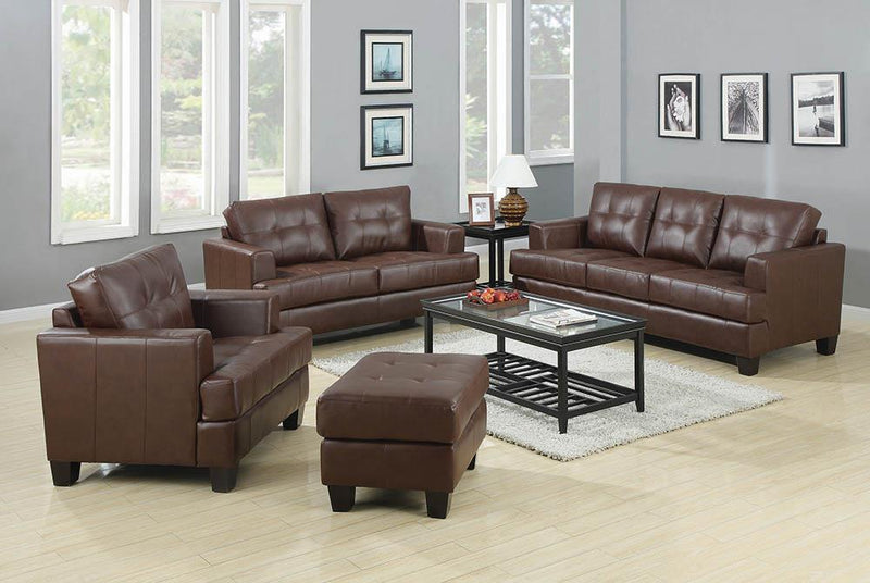 Samuel Transitional Dark Brown Sofa image