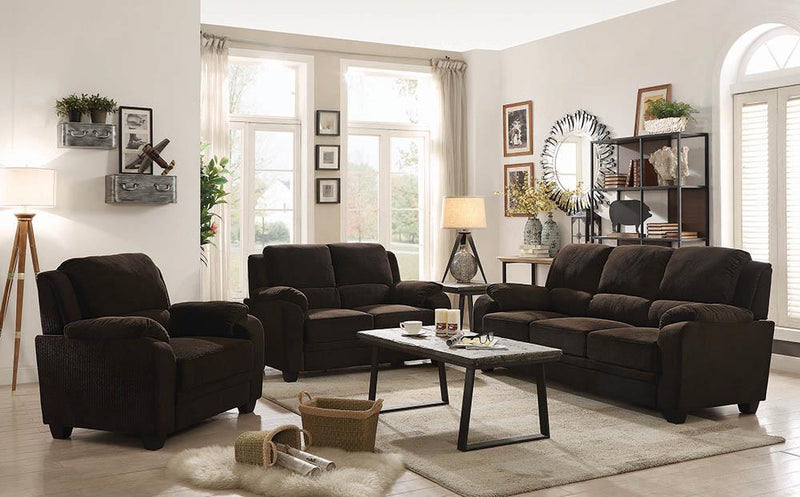 Northend Chocolate Three-Piece Living Room Set image