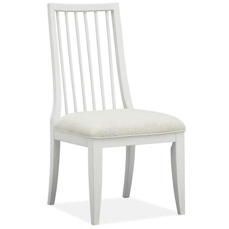 Magnussen Furniture Alys Beach Dining Side Chair w/Upholstered Seat  in White (Set of 2) image