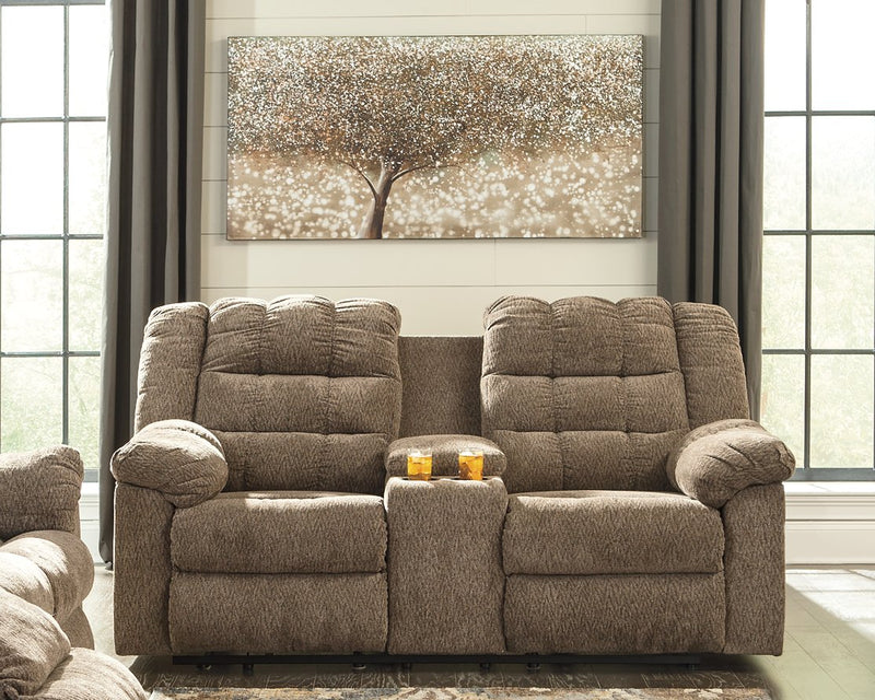 Workhorse Reclining Loveseat with Console image