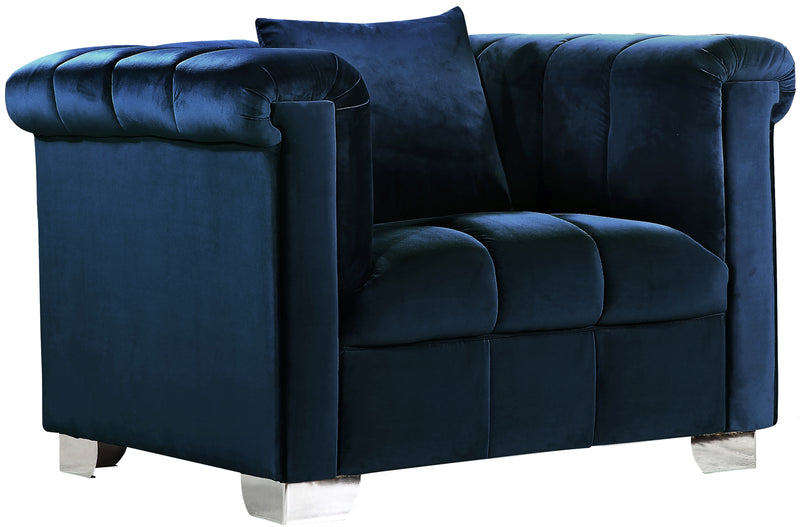 Kayla Navy Velvet Chair image