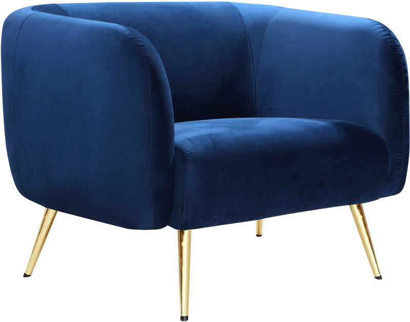 Harlow Navy Velvet Chair image