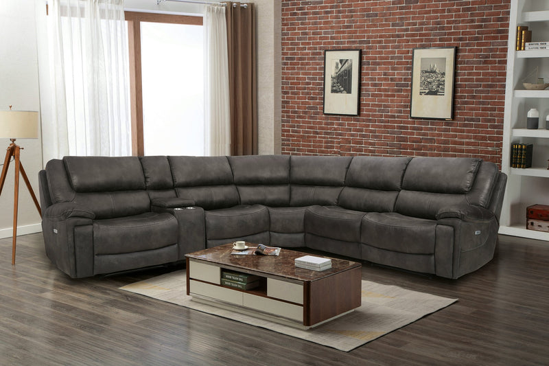 Wyerville 6-Piece Power Reclining Sectional image
