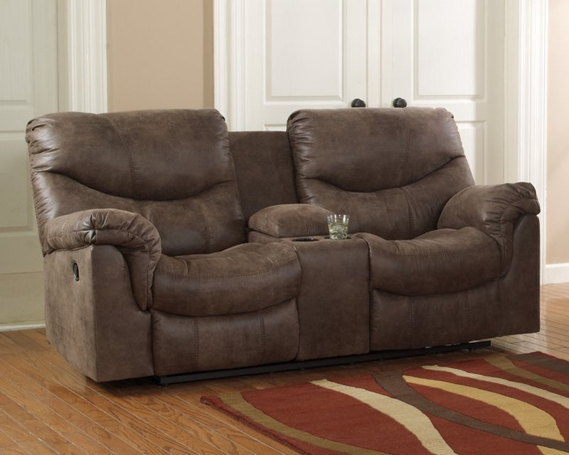 Alzena Reclining Loveseat with Console image