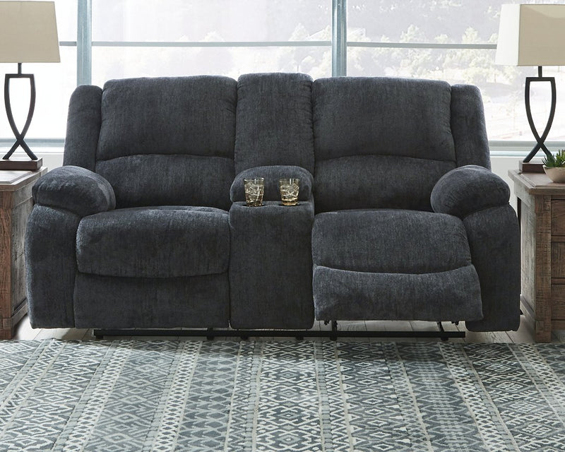 Draycoll Reclining Loveseat with Console image