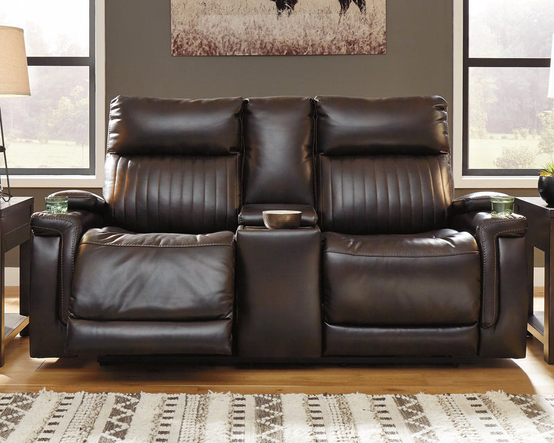 Team Time Power Reclining Loveseat with Console image