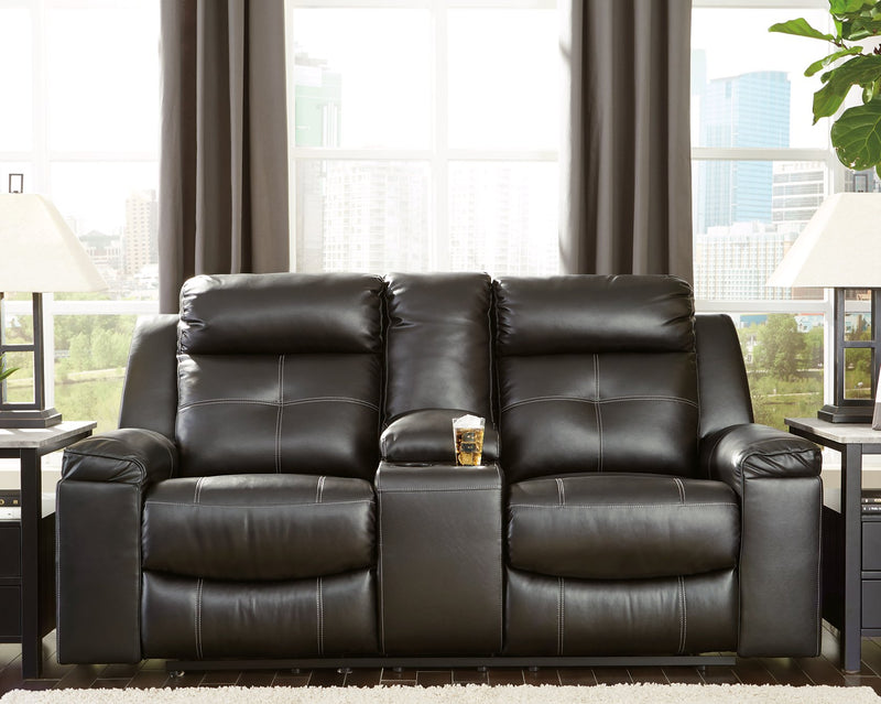 Kempten Reclining Loveseat with Console image