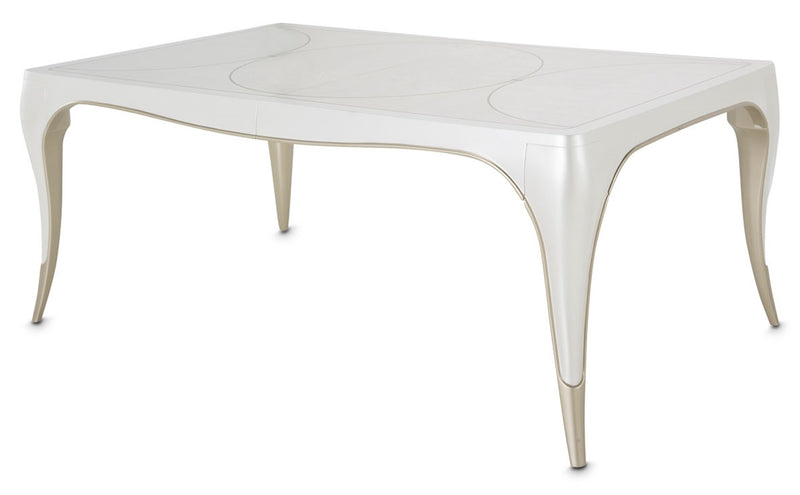 AICO Furniture London Place Dining Table in Creamy Pearl image
