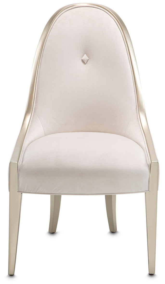 AICO Furniture London Place Side Chair in Creamy Pearl (Set of 2) image