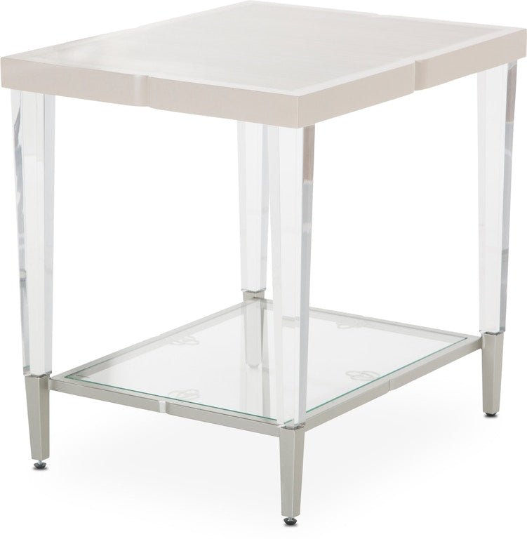 Aico Camden Court End Table in Pearl 9005202-126 image