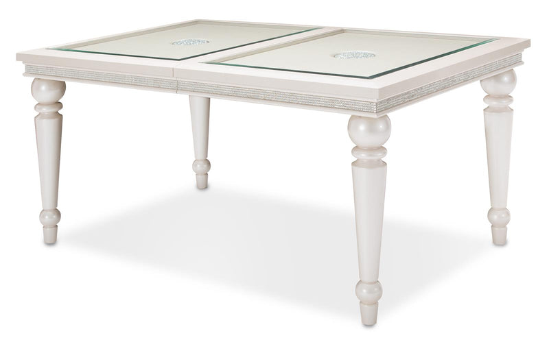Aico Glimmering Heights Leg Dining Table in Ivory 9011000-111 image