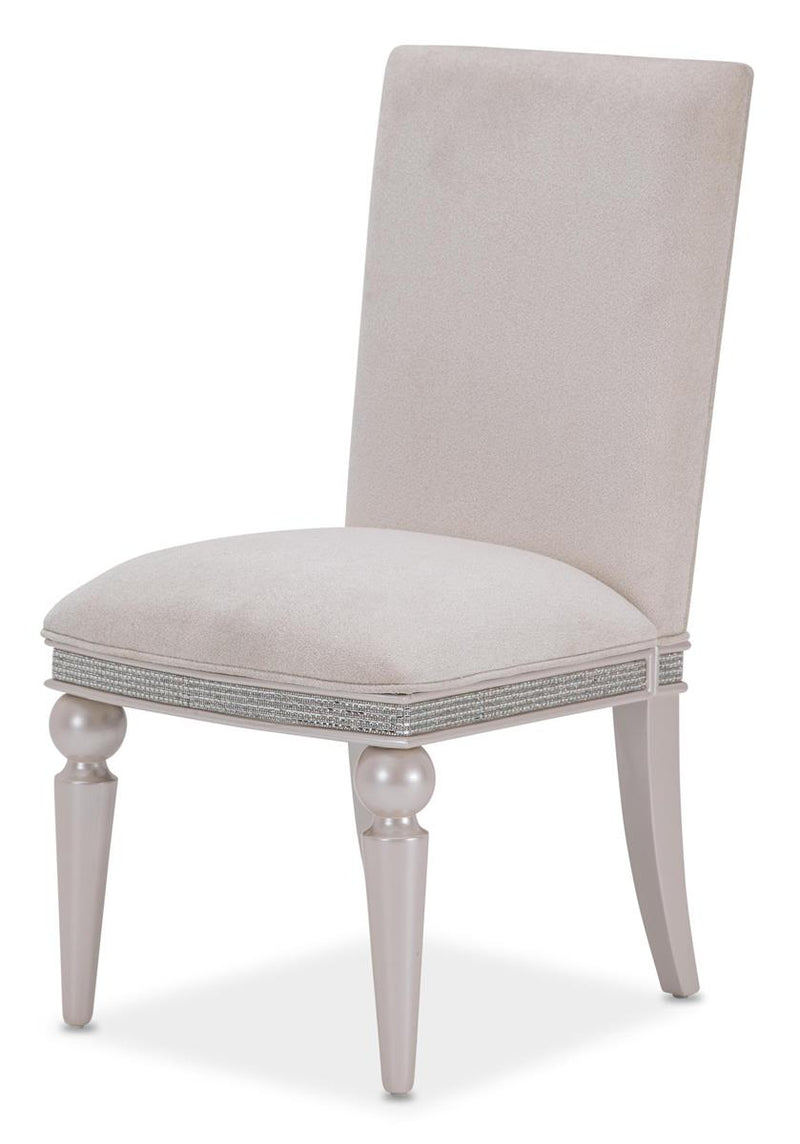 Aico Glimmering Heights Upholstered Side Chair in Ivory (Set of 2) 9011003-111 image