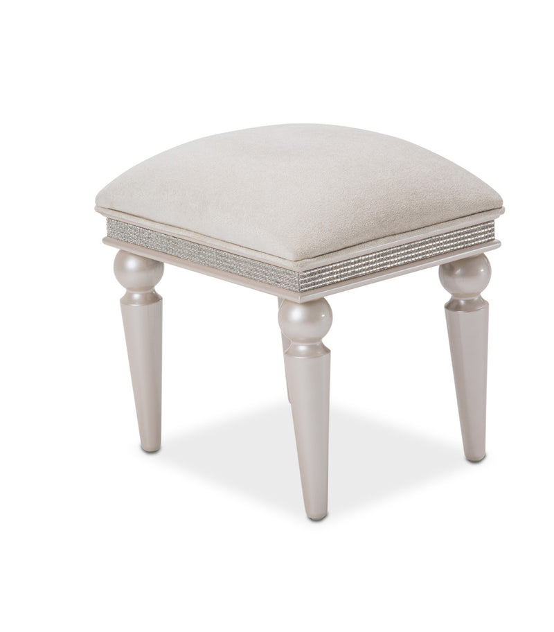 AICO Glimmering Heights Vanity Bench in Ivory 9011804-111 image
