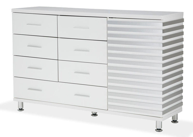 Aico Horizons 6 Drawer Dresser in Cloud White 9012650-108 image