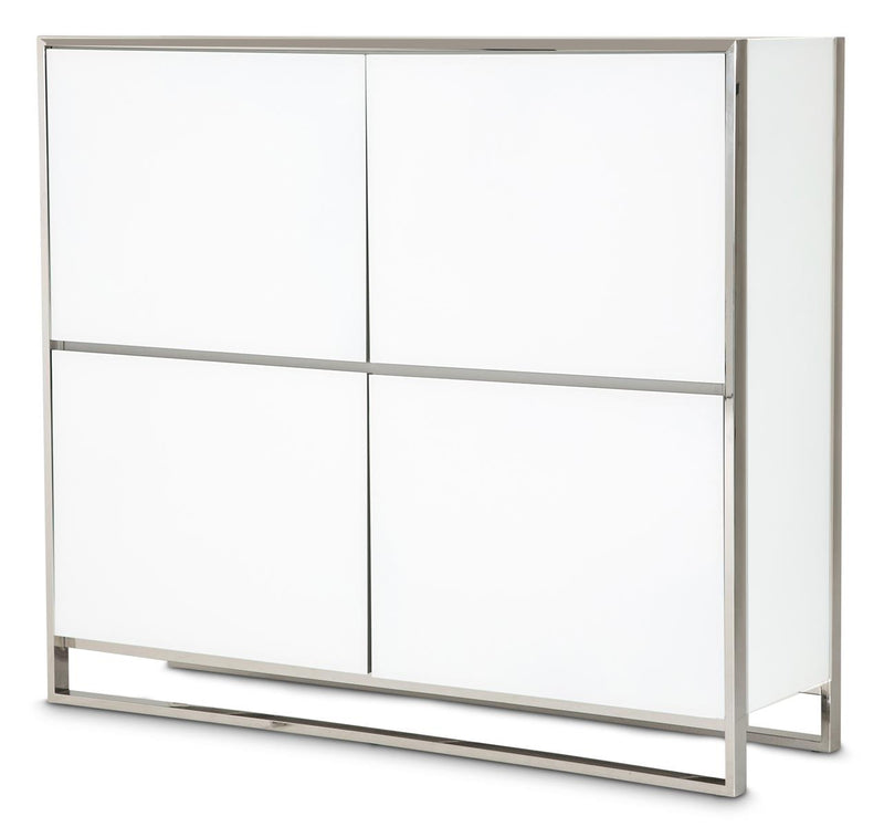 Aico State St Accent Cabinet in Glossy White 9016009-116 image