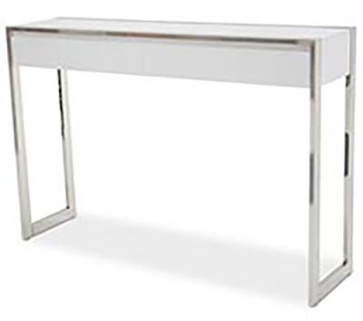 Aico State St Console Table in Glossy White 9016323-116 image