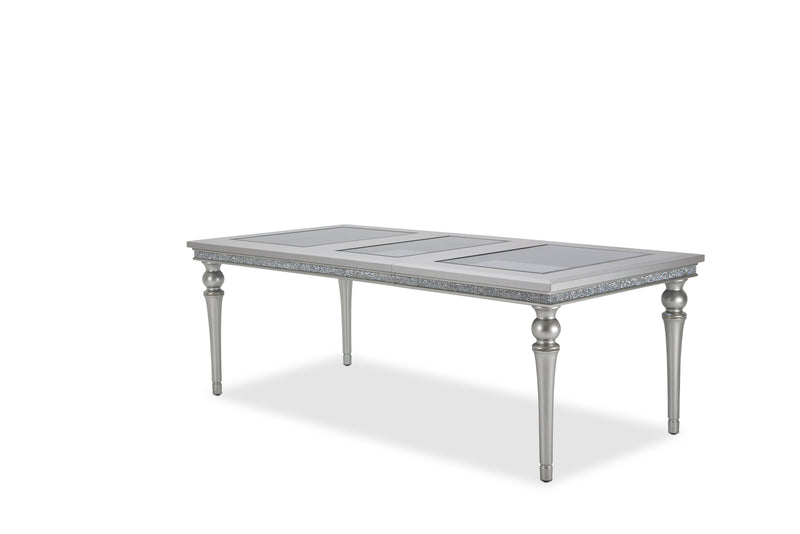 AICO Melrose Plaza Leg Dining Table in Dove 9019000-118 image