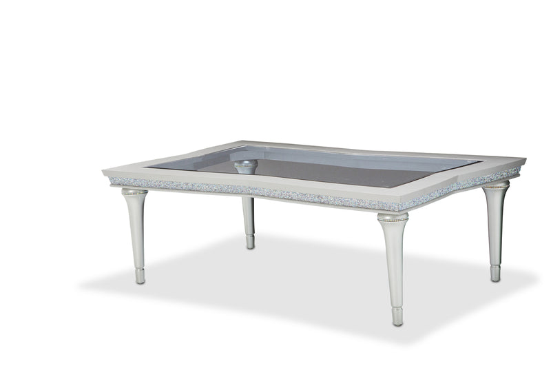 AICO Melrose Plaza Rectangular Cocktail Table in Dove 9019201-118 image