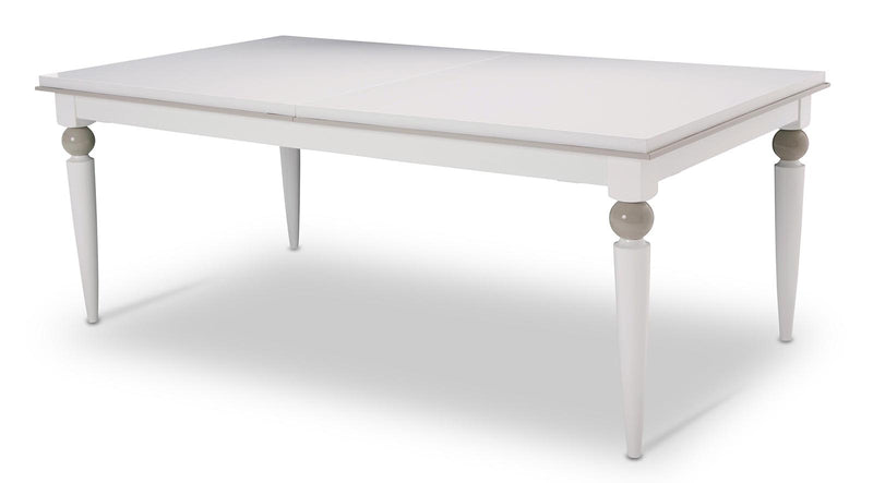 AICO Sky Tower Rectangular Dining Table in White Cloud 9025600-108 CLOSEOUT image