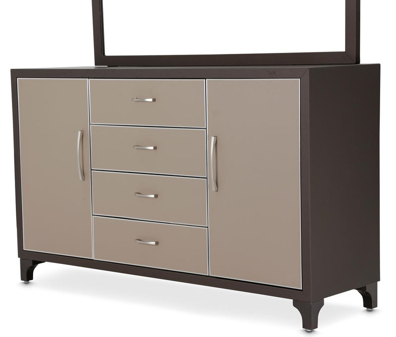 Aico 21 Cosmopolitan 4 Drawer Dresser in Taupe/Umber 9029050-212 image