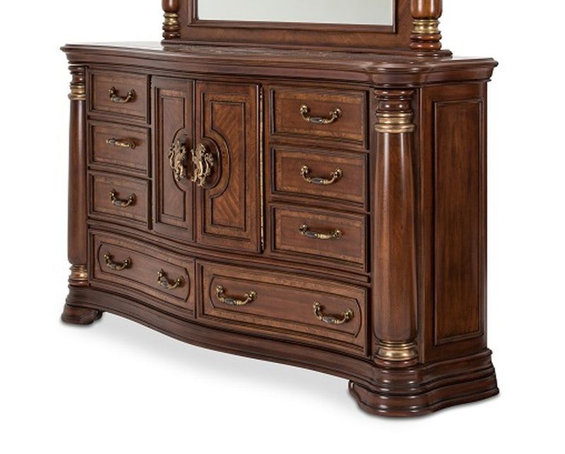 AICO Grand Masterpiece Dresser in Royal Sienna 9050050-402 CLOSEOUT image