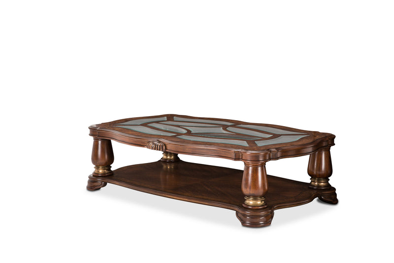 AICO Grand Masterpiece Cocktail Table in Royal Sienna 9050201-402 image