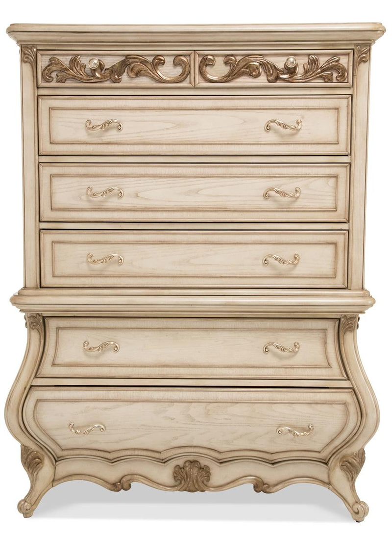 Aico Platine de Royale 6 Drawer Chest in Champagne 09070-201 image