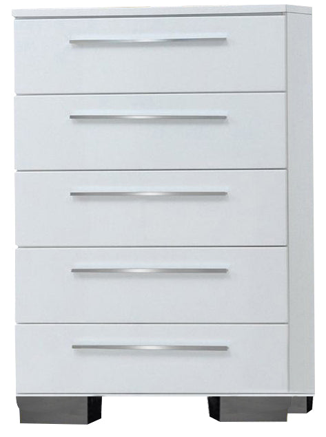 New Classic Sapphire 5 Drawer Chest in White B2643-070 image