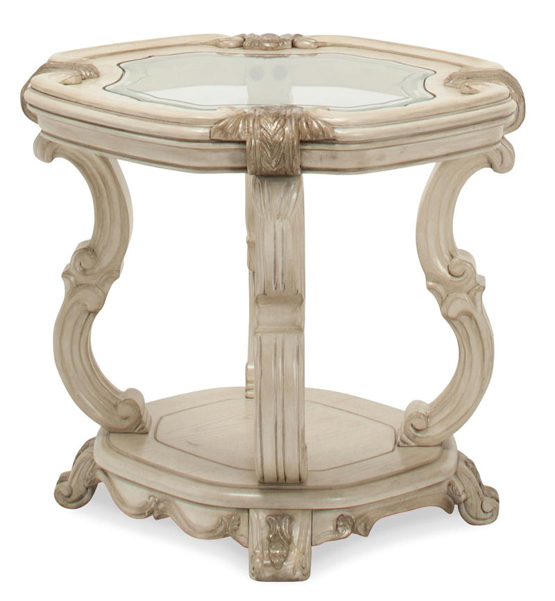 Aico Platine de Royale End Table in Champagne 09202-201 image
