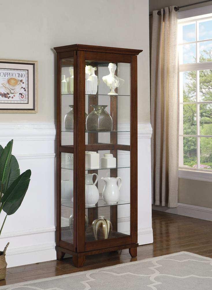 G950188 Casual Warm Brown Curio Cabinet image