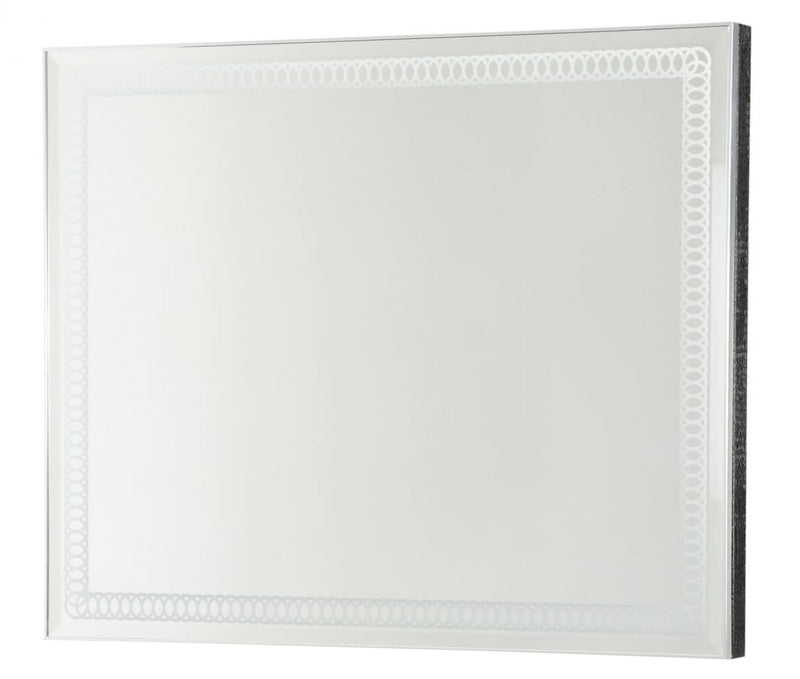 AICO Hollywood Swank Rectangular Dresser Mirror in Black Iguana 03060R-81 image