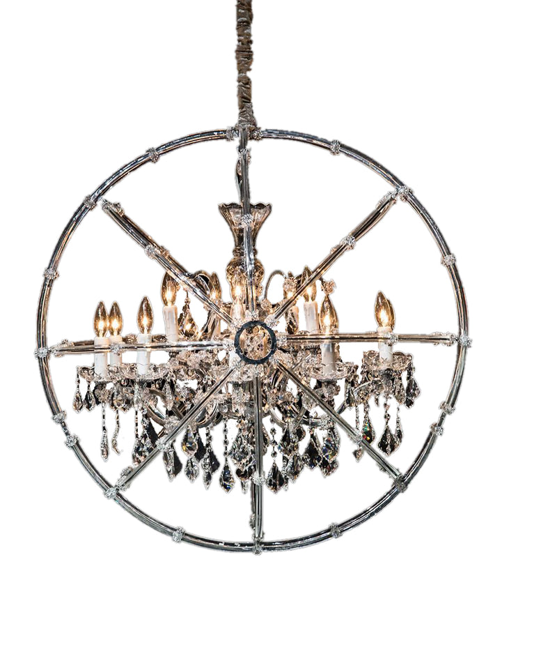 Aico Lighting Pena 15 Light Chandelier in Clear and Chrome LT-CH921-15CLR image