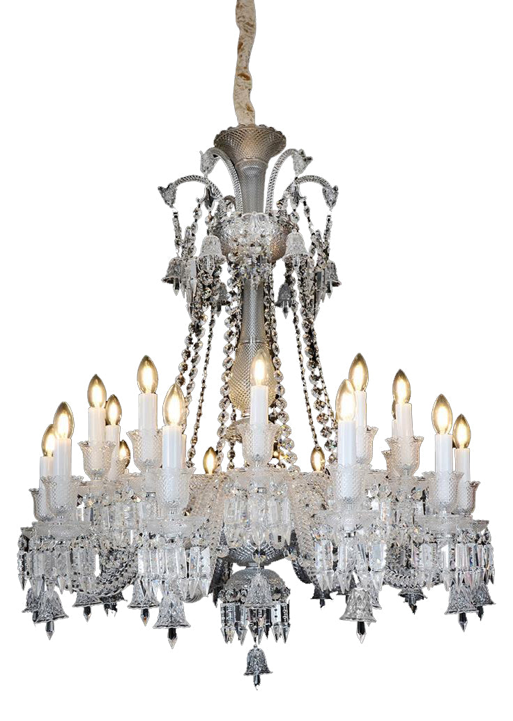 Aico Lighting Treviso 20 Light Chandelier in Clear and Chrome LT-CH909-20CLR image