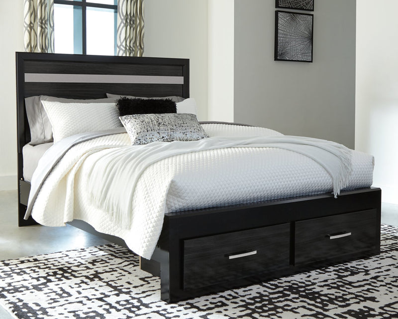 Starberry Queen Panel Bed with 2 Storage Drawers image
