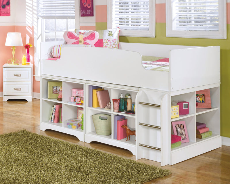 Lulu Twin Loft Bed with 2 Bookcases image
