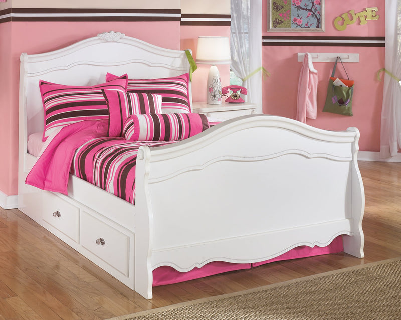 Exquisite Full Sleigh Bed with 4 Storage Drawers image