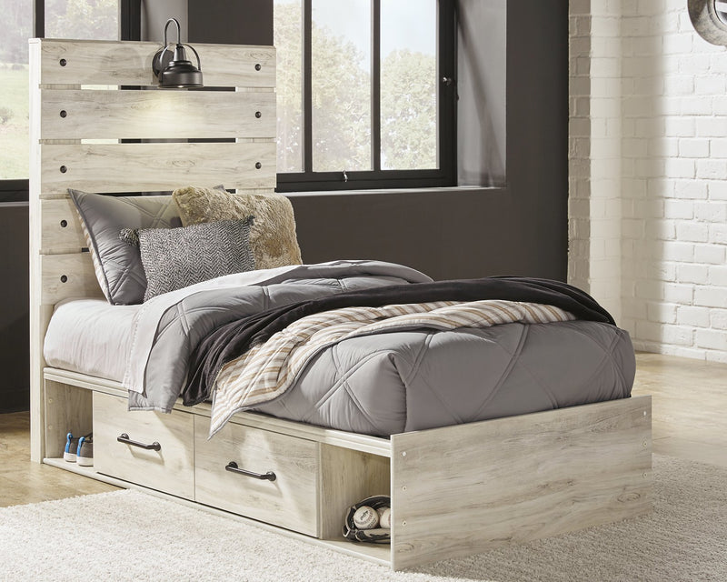 Cambeck Twin Panel Bed with 2 Storage Drawers image