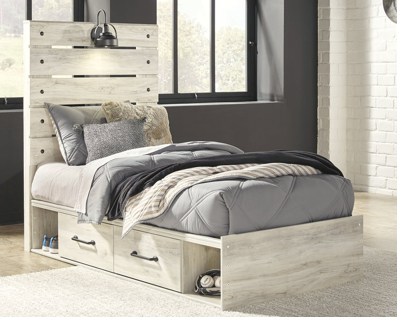Cambeck Twin Panel Bed with 4 Storage Drawers image