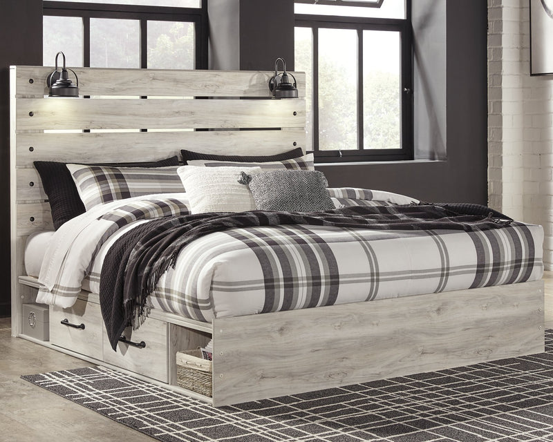 Cambeck King Panel Bed with 2 Storage Drawers image
