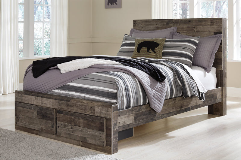 Derekson Full Panel Bed with 2 Storage Drawers image