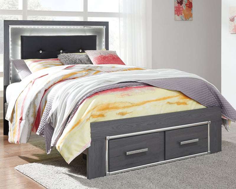 Lodanna Full Panel Bed with 2 Storage Drawers image