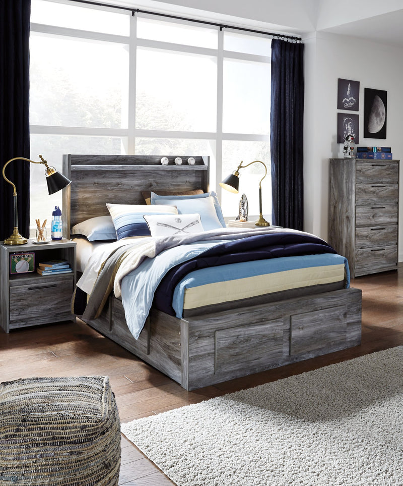 Baystorm Full Panel Bed with 6 Storage Drawers image