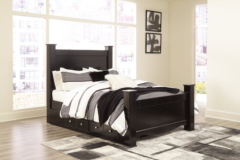 Mirlotown Queen Poster Bed with Storage image