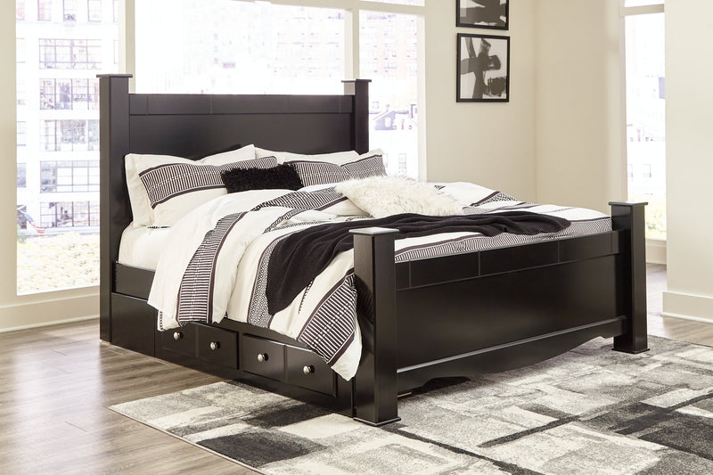 Mirlotown King Poster Bed with Storage image