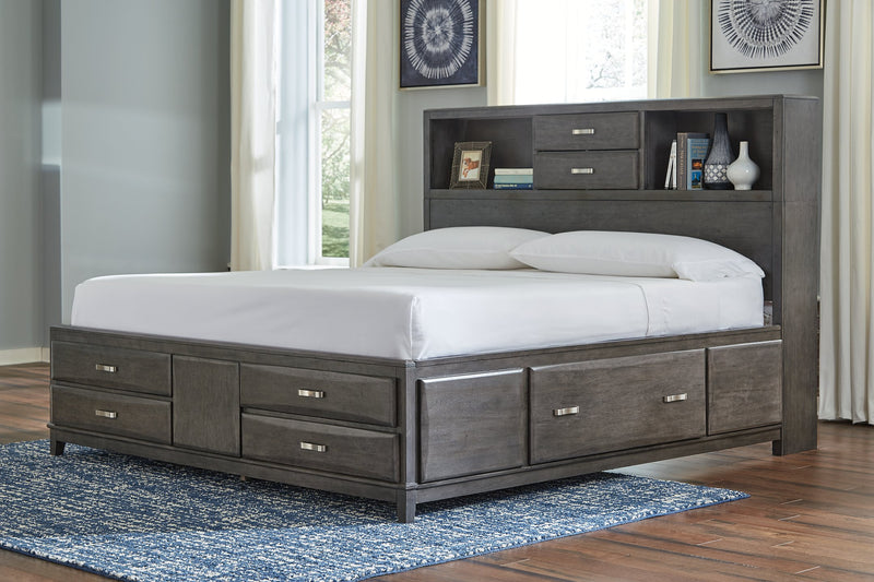 Caitbrook King Storage Bed with 8 Drawers image