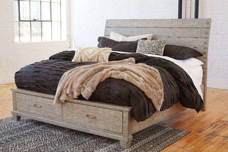 Naydell King Panel Bed with 2 Storage Drawers image