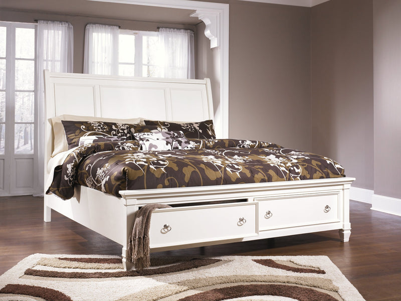 Prentice Queen Sleigh Bed with 2 Storage Drawers image
