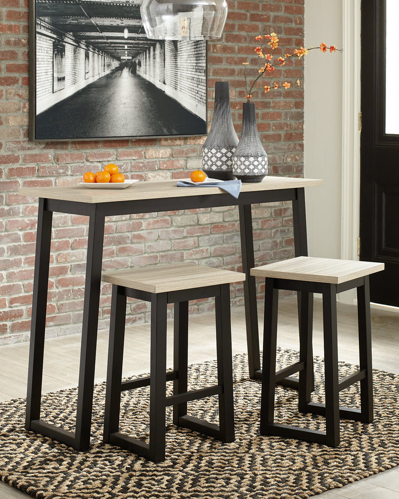 Waylowe Counter Height Dining Table and Bar Stools (Set of 3) image