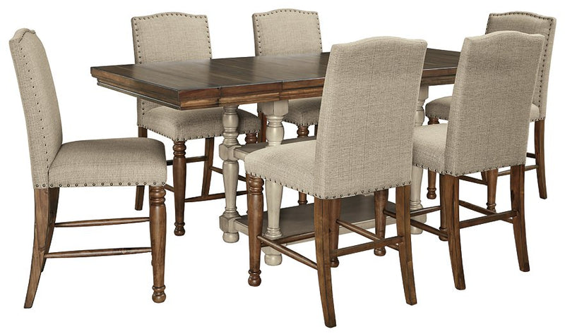 Lettner 7-Piece Counter Height Dining Room Set image