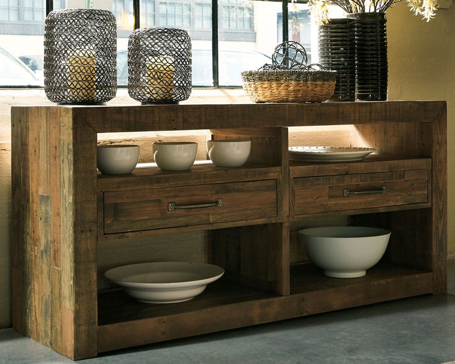Ashley sommerford brown large dining room bench hotsell